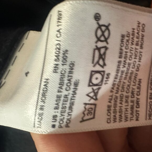 Old Navy black size 4 Hi-rise flare faux leather pants eco friendly vegan biker - Picture 4 of 4